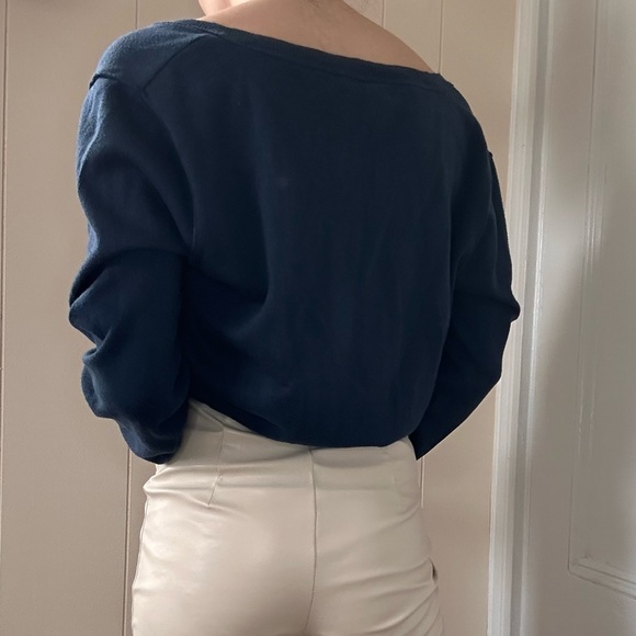 Y2K Aeropostale Navy Blue Cardigan - Picture 2 of 11